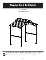 Preview for 13 page of Sunjoy L-GG030PST-B Hardtop Grill Gazebo Manual