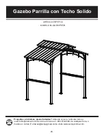 Preview for 25 page of Sunjoy L-GG030PST-B Hardtop Grill Gazebo Manual