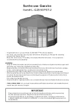 Предварительный просмотр 1 страницы Sunjoy L-GZ050PST-2 Quick Start Manual