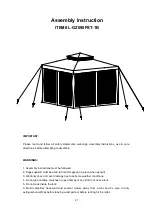 Sunjoy L-GZ098PST-1B Assembly Instruction Manual предпросмотр