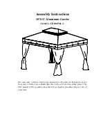 Sunjoy L-GZ106PAL-1 Assembly Instructions Manual предпросмотр