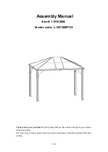 Предварительный просмотр 1 страницы Sunjoy L-GZ1080PCO Assembly Manual