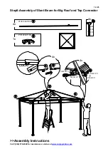 Предварительный просмотр 14 страницы Sunjoy L-GZ1095PST-B Assembly Instructions Manual