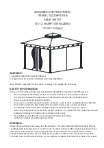 Preview for 2 page of Sunjoy L-GZ215PST-5B Assembly Instructions Manual