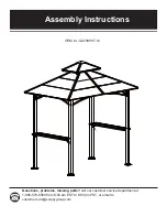 Sunjoy L-GZ238PST-10 Assembly Instructions Manual предпросмотр