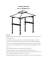 Sunjoy L-GZ238PST-11A Assembly Instruction Manual preview