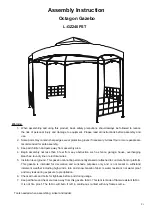 Sunjoy L-GZ240PST Assembly Instruction Manual preview