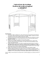 Preview for 7 page of Sunjoy L-GZ240PST Assembly Instruction Manual