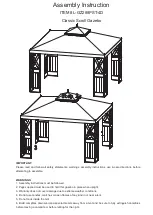 Preview for 1 page of Sunjoy L-GZ288PST-4D Assembly Instruction Manual