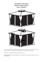 Sunjoy L-GZ339PAL Assembly Instructions Manual предпросмотр