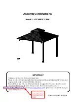 Sunjoy L-GZ340PST-3N-6 Assembly Instructions Manual preview