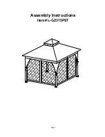 Sunjoy L-GZ375PST Assembly Instructions Manual preview