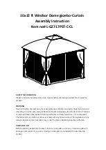 Sunjoy L-GZ717PST-C-CL Assembly Instruction предпросмотр