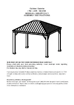 Sunjoy L-GZ987PCO-C1 Assembly Instructions Manual предпросмотр