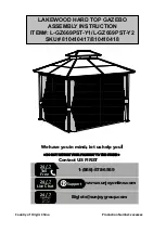 Предварительный просмотр 1 страницы Sunjoy LAKEWOOD L-GZ669PST-Y1 Assembly Instruction Manual