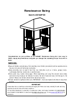 Sunjoy Renaissance L-GZ542PCO Instructions Manual предпросмотр