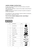 Preview for 3 page of Sunjoy Rona 20095325 Operator'S Manual