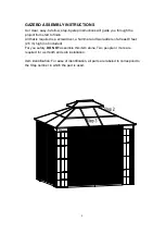 Preview for 3 page of Sunjoy Rona 38115107 Operator'S Manual