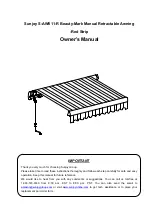 Предварительный просмотр 1 страницы Sunjoy S-AW011-R Owner'S Manual