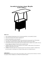 Предварительный просмотр 1 страницы Sunjoy S-DN012-T Assembly Instructions Manual