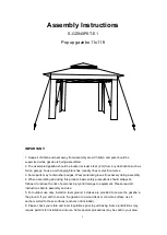 Sunjoy S-GZ849PST-E1 Assembly Instructions предпросмотр