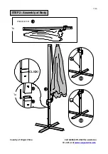 Предварительный просмотр 7 страницы Sunjoy S-UM248PST-B Assembly Instruction Manual