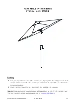 Sunjoy S-UM277PST Assembly Instruction предпросмотр