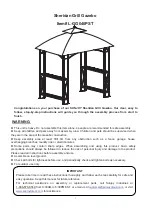 Sunjoy Sheridan L-GG040PST Assembly Instructions Manual предпросмотр