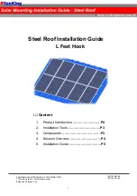 Sunking Solar L Feet Hook Installation Manual preview