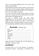 Preview for 11 page of Sunmaki MF-3050 Instruction Manual