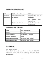 Preview for 17 page of Sunmaki MF-3050 Instruction Manual