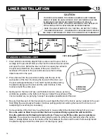 Предварительный просмотр 16 страницы Sunn Fun 4 Foot Centers Oval Pool 420869-14 Assembly Instructions Manual