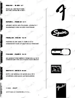 Предварительный просмотр 2 страницы Sunn 021-3303 Instruction Manual