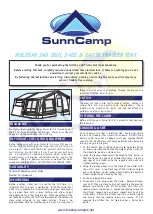 SunnCamp HOLIDAY 240 DUO Manual preview