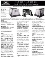 SunnCamp Swift 325 Quick Start Manual preview