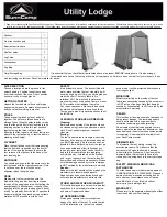 SunnCamp Utility Lodge Manual preview