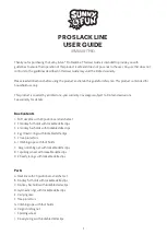 Preview for 1 page of Sunny & Fun PRO SLACKLINE User Manual