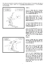 Preview for 8 page of Sunny Health & Fitness CIRCUIT ZONE SF-E3862 User Manual