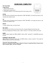 Preview for 14 page of Sunny Health & Fitness CIRCUIT ZONE SF-E3862 User Manual