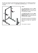 Preview for 8 page of Sunny Health & Fitness ESSENTIAL POWER RACK SF-XF920063 User Manual