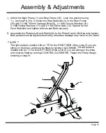 Preview for 14 page of Sunny Health & Fitness SF-B1004 Assembly & User Manual