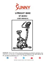 Preview for 1 page of Sunny Health & Fitness SF-B2952 User Manual