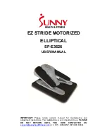 Sunny Health & Fitness SF-E3626 User Manual preview