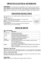 Preview for 20 page of Sunny Health & Fitness SF-E3890 User Manual