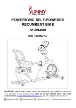 Sunny Health & Fitness SF-RB4880 User Manual preview