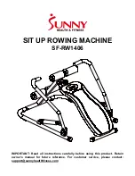 Sunny Health & Fitness SF-RW1406 Quick Start Manual preview