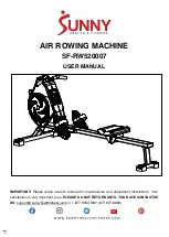 Sunny Health & Fitness SF-RW520007 User Manual предпросмотр