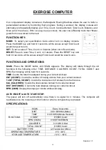 Preview for 11 page of Sunny Health & Fitness SF-RW5885 User Manual