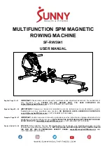 Sunny Health & Fitness SF-RW5941 User Manual preview