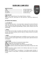 Preview for 9 page of Sunny Health & Fitness SF-T1407 User Manual